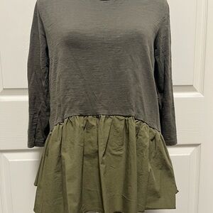 English Factory Olive Layered Tunic